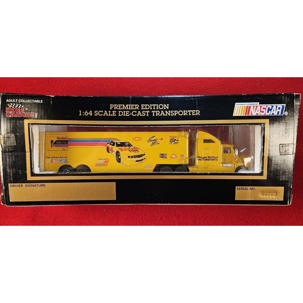 ERNIE IRVAN #4 NASCAR TRANSPORTER 1993 PREMIER LIMITED EDITION 1 OF 3,000 (H32) - Picture 6 of 9
